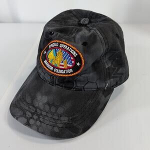 Special Operations Warrior Foundation Embroidered Strapback Cap Hat Gray